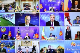 Hội nghị Cấp cao Đông Á lần thứ 15 theo hình thức trực tuyến. (Ảnh: Thống Nhất/TTXVN)