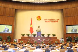 Thủ tướng Nguyễn Xuân Phúc trực tiếp trả lời các câu hỏi của đại biểu Quốc hội sáng 10/11. (Ảnh minh họa: Thống Nhất/TTXVN)