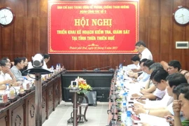 Quang cảnh buổi làm việc. (Ảnh: Tường Vi/TTXVN)