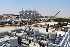 Một cơ sở khai thác dầu tại Beni Suef, Ai Cập. (Nguồn: THX/TTXVN)