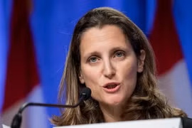 Ngoại trưởng Canada Chrystia Freeland. (Nguồn: THX/TTXVN)