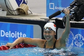 Kình ngư Nguyễn Thị Ánh Viên. (Ảnh: Quốc Khánh/TTXVN)