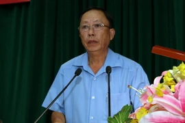 Bí thư Tỉnh ủy Hậu Giang Trần Công Chánh. (Ảnh: Duy Khương/TTXVN)