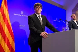 Thủ hiến Catalonia Carles Puigdemont. (Nguồn: AFP/TTXVN)