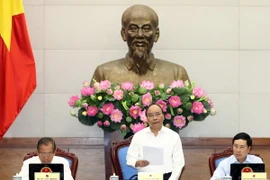 Thủ tướng Nguyễn Xuân Phúc phát biểu chỉ đạo phiên họp. (Ảnh: Thống Nhất/TTXVN)