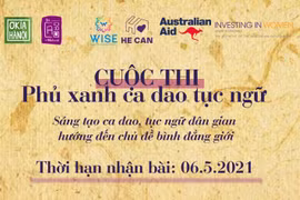 Cuộc thi Phủ xanh ca dao tục ngữ, sáng tạo ca dao, tục ngữ để thúc đẩy bình đẳng giới của Nguyễn Hoàng Điệp.