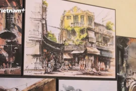 Khơi nguồn sáng tạo từ không gian của nhà cổ, phố cổ Thủ đô. (Ảnh: Minh Anh/Vietnam+)