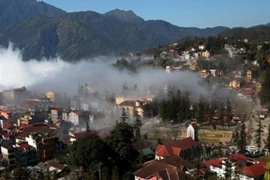 Sapa, điểm đến thu hút nhiều du khách trong nước và quốc tế của Tây Bắc. (Ảnh: Huy Hùng/TTXVN)