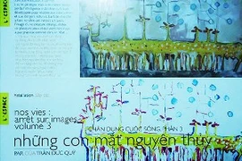 Phác thảo của tác giả được in trên giấy mời (Ảnh: L'espace)