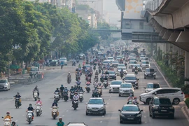 Sáng 21/9, sau khi kết thúc đợt giãn cách lần thứ 4, Hà Nội đã bước vào giai đoạn phòng, chống dịch mới. (Ảnh: PV/Vietnam+)