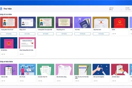 Kho tài liệu giấy tờ có sẵn của FPT.AI Reader. (Ảnh chụp màn hình) 