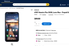 Mẫu điện thoại Maetro Plus do VinSmart sản xuất được bán trên trang Walmart.com (Ảnh chụp màn hình)