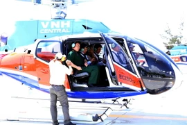 Trực thăng của Tổng công ty trực thăng Việt Nam. (Ảnh: Đỗ Khải/TTXVN)