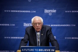 Ông Bernie Sanders phát biểu trong một cuộc họp báo sau chiến dịch vận động tranh cử ở thành phố New York, Mỹ. (Nguồn: AFP/TTXVN)