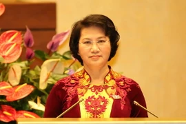 Tân Chủ tịch Quốc hội, Chủ tịch Hội đồng Bầu cử quốc gia Nguyễn Thị Kim Ngân. (Ảnh: Thống Nhất/TTXVN)