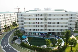 Một góc dự án nhà ở thu nhập thấp Đặng Xá, Gia Lâm, Hà Nội. (Ảnh: Tuấn Anh/TTXVN)