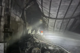 Hà Nội: Cháy kho chứa đồ điện ở Hoài Đức, không có thiệt hại về người