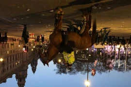 Tối 29/3 đã diễn ra cuộc biểu tình lớn phản đối Anh trì hoãn Brexit. (Ảnh: Diễm Quỳnh/Vietnam+)