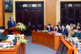 Thủ tướng Nguyễn Xuân Phúc phát biểu chỉ đạo hội nghị. (Ảnh: Thống Nhất/TTXVN)