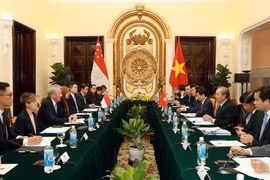 Quang cảnh hội đàm. Ảnh: Doãn Tấn - TTXVN