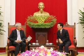 Quang cảnh buổi tiếp. (Ảnh: Phương Hoa/TTXVN)