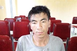 Đối tượng Bi Vàng bị bắt giữ. (Ảnh: TTXVN phát)