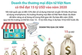 Doanh thu thương mại điện tử Việt Nam có thể đạt 15 tỷ USD vào 2020