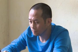 Trùm giang hồ Nguyễn Anh Tuấn bị công an Thanh Hóa bắt giữ. (Ảnh: Trịnh Duy Hưng/TTXVN)