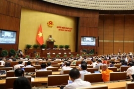 Quốc hội thảo luận ở hội trường sáng 30/5. (Ảnh: Văn Điệp/TTXVN)