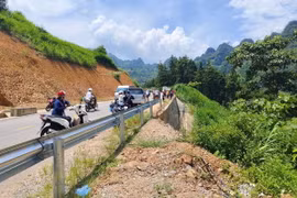 Nơi xảy ra vụ tai nạn. (Ảnh: TTXVN phát)