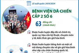 Bệnh viện dã chiến cấp 2 số 6 và Đội Công binh số 3 lên đường gìn giữ hòa bình