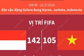 Vòng loại World Cup 2026: Tuyển Việt Nam đối đầu với tuyển Indonesia