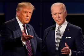 Tổng thống Mỹ Joe Biden và cựu Tổng thống Donald Trump. (Nguồn: AP)