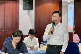 Ông Nguyễn Tăng Minh, Phó Giám đốc Sở Lao động, Thương binh và Xã hội Thành phố Hồ Chí Minh phát biểu tại hội thảo. (Ảnh: Thanh Vũ/TTXVN)