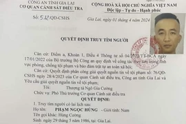 Đối tượng Phạm Ngọc Hùng. (Nguồn: Công an tỉnh Gia Lai)