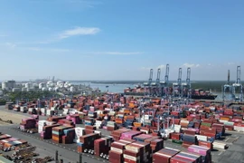 Hàng hóa thông quan tại cụm cảng biển Cái Mép-Thị Vải, tỉnh Bà Rịa-Vũng Tàu. (Ảnh: Đoàn Mạnh Dương/TTXVN)