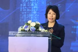 Bà Nguyễn Thị Bích Ngọc, Thứ trưởng Bộ Kế hoạch và Đầu tư phát biểu tại Hội nghị. (Ảnh: Thu Hương/TTXVN)