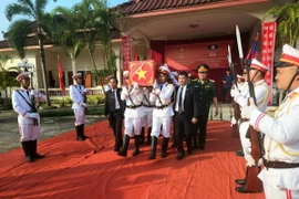 Lễ tiễn đưa hài cốt liệt sỹ hy sinh tại Nam Lào về với Đất Mẹ. (Ảnh: TTXVN phát)