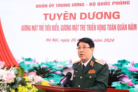 Đại tướng Lương Cường phát biểu chỉ đạo. (Ảnh: Văn Điệp/TTXVN)