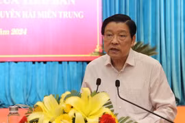 Trưởng ban Nội chính Trung ương Phan Đình Trạc phát biểu tại Hội nghị. (Ảnh: Sỹ Thắng/TTXVN)