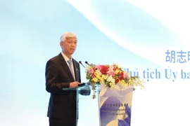 Ông Võ Văn Hoan, Phó Chủ tịch UBND TP Hồ Chí Minh phát biểu tại hội nghị. (Ảnh: Xuân Anh/TTXVN)