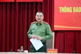 Trung tướng Tô Ân Xô, Người phát ngôn Bộ Công an. (Ảnh: Phạm Kiên/TTXVN)