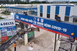 Hoàn tất công đoạn cuối để Bệnh viện dã chiến Hoàng Mai vào hoạt động