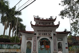 Tam quan chùa Vàng. (Ảnh: Minh Thu/Vietnam+)