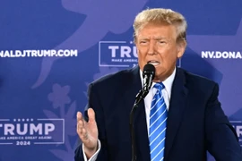 Cựu Tổng thống Mỹ Donald Trump phát biểu trong cuộc vận động tranh cử Tổng thống ở bang Neveda ngày 27/1. (Ảnh: AFP/TTXVN) 