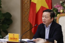 Phó Thủ tướng Trần Hồng Hà phát biểu chỉ đạo. (Ảnh: Văn Điệp/TTXVN)