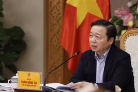 Phó Thủ tướng Trần Hồng Hà phát biểu chỉ đạo. (Ảnh: Văn Điệp/TTXVN)