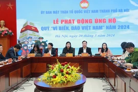 Quang cảnh lễ phát động. (Ảnh: TTXVN phát)