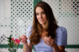 Công nương Kate Middleton tại Cung điện Kensington ở thủ đô London, Anh, ngày 18/6/2021. (Ảnh: AFP/TTXVN)