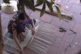 Làng nghề mây tre đan Tăng Tiến, Bắc Giang (Ảnh: Lâm Phan/Vietnam+) 